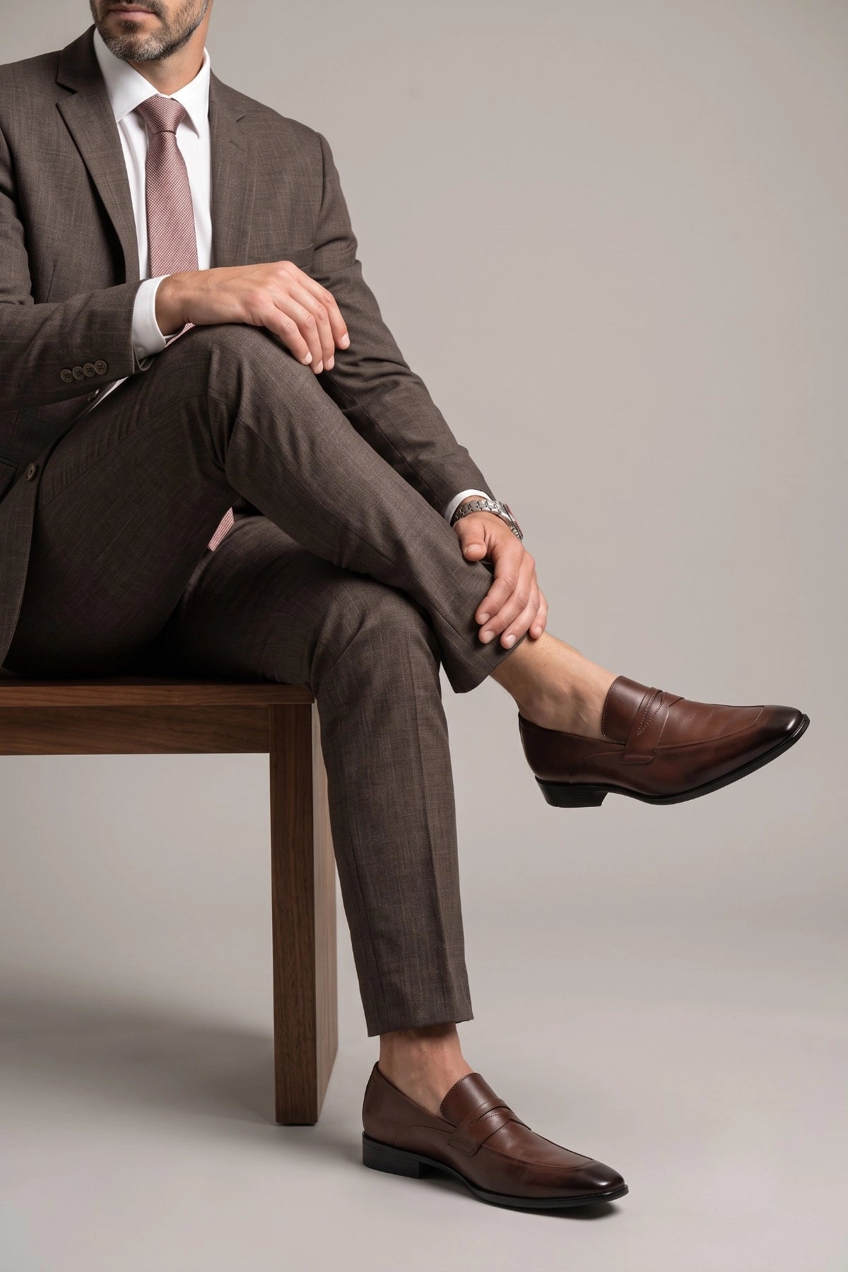 Sapato Social Loafer Elite em Couro Legítimo