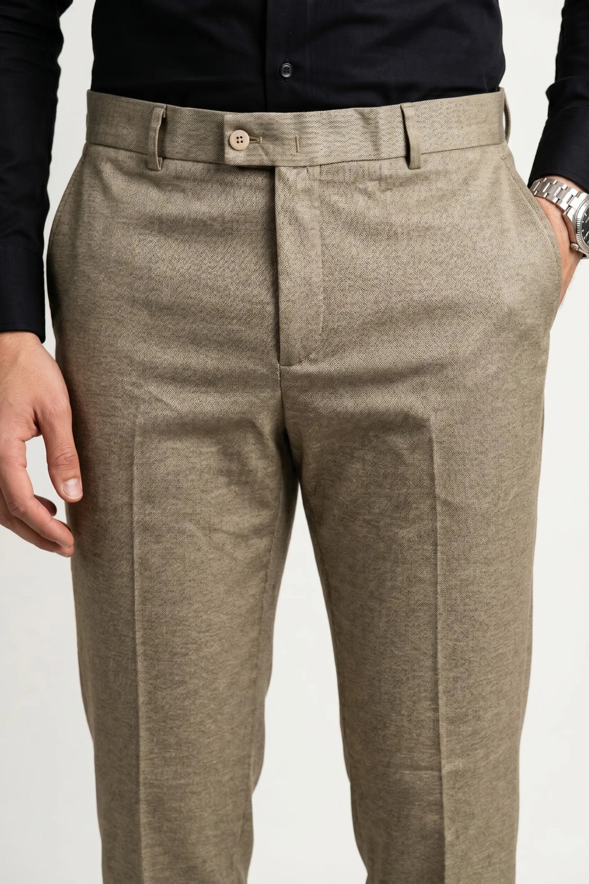 Calça Social Masculina Slim com Elastano