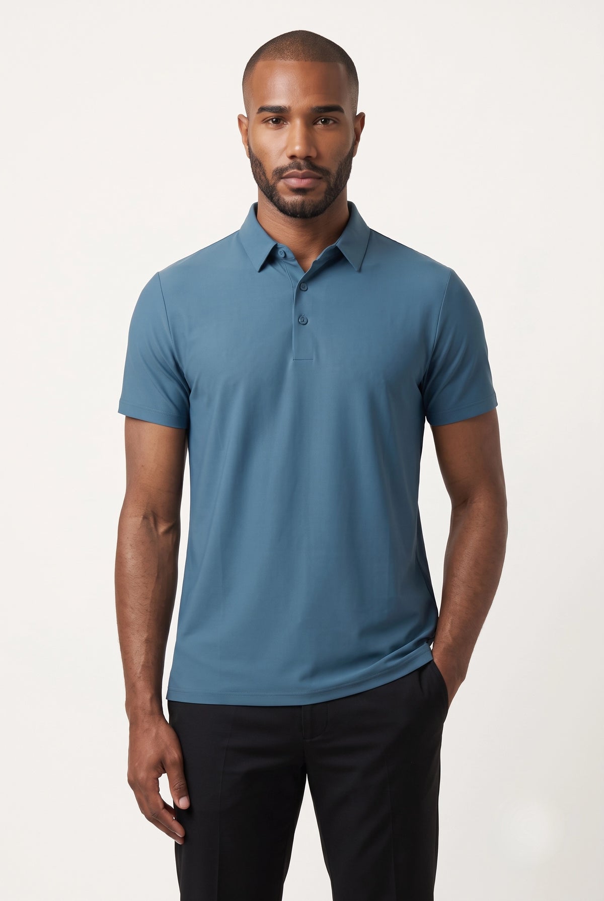 Camisa Polo Masculina Tech Slim com Elastano