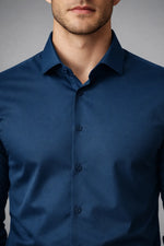 Camisa Social Masculina Tech em Poliamida Stretch