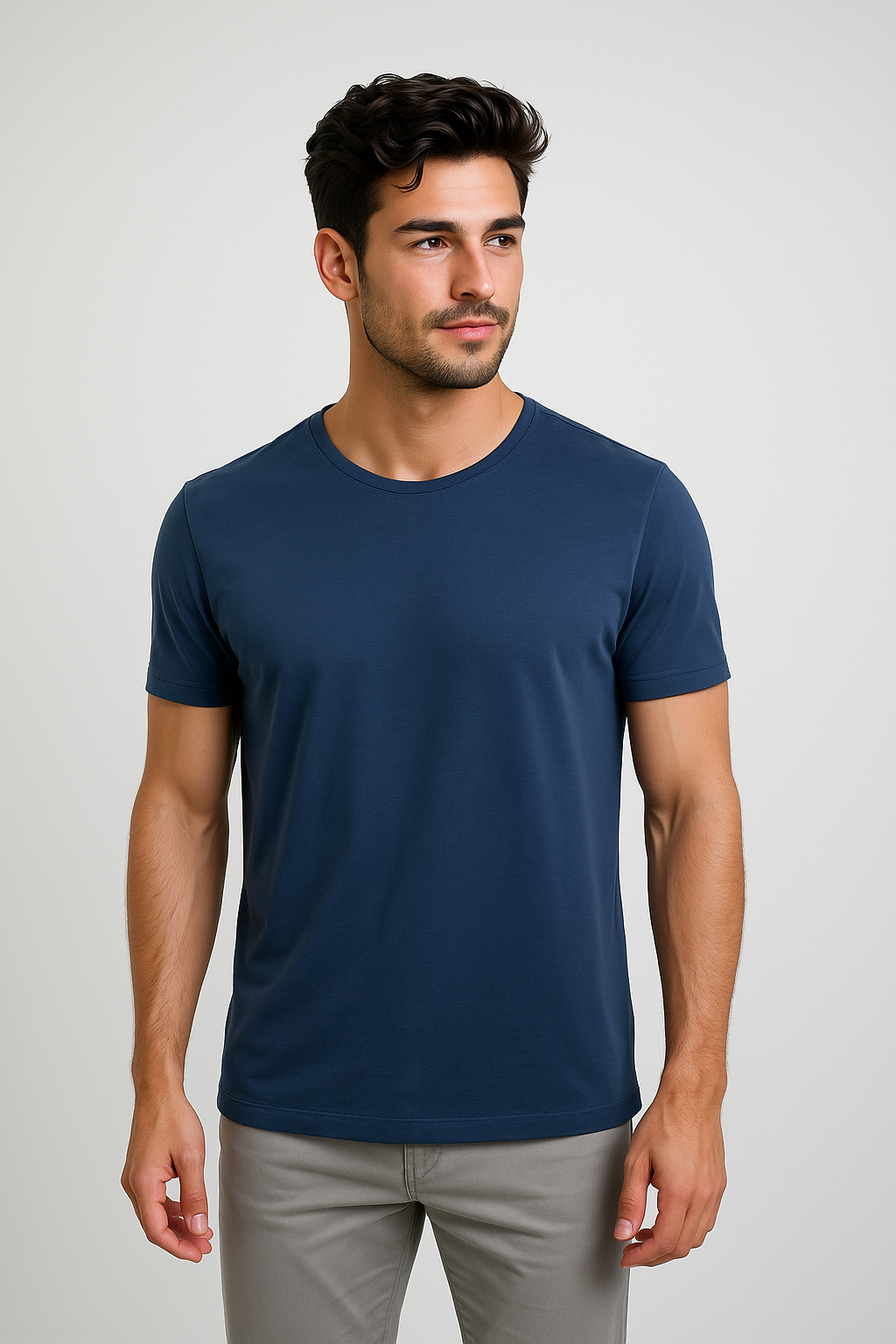 Camiseta Premium em Algodão Egípcio com Elastano Verão 2025