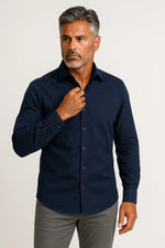 Camisa Social Slim Fit em Algodão Premium