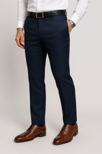 Calça Social Slim Masculina em Poliéster com Elastano