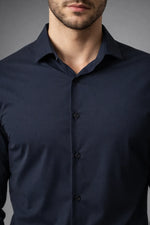 Camisa Social Masculina Tech em Poliamida Stretch