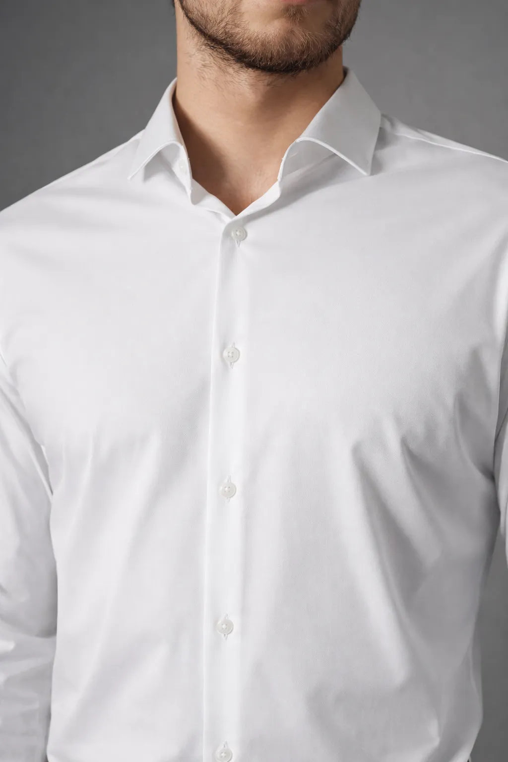 Camisa Social Masculina Tech em Poliamida Stretch