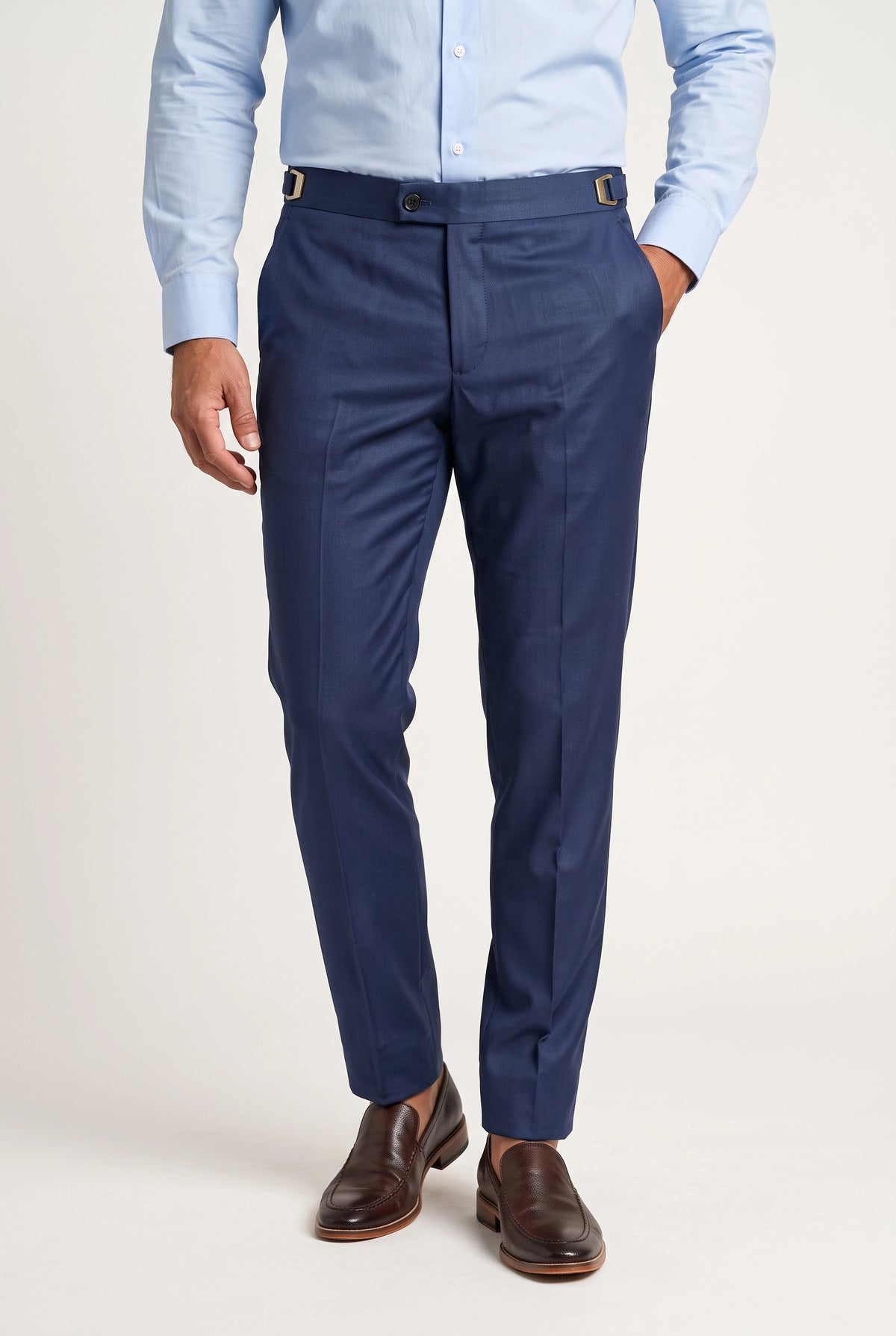 Calça Social Poliviscose Slim com Regulador