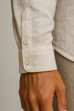 Camisa Casual Torino Lisa Gola Padre Manga Longa