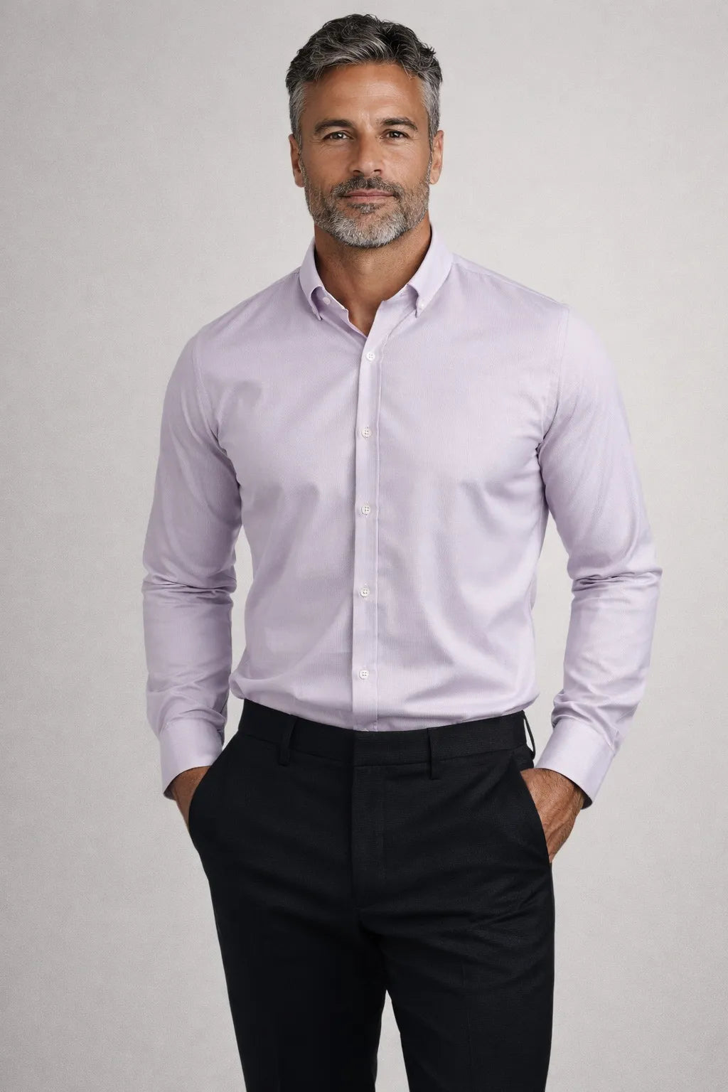 Camisa Social Masculina Slim em Oxford Modal