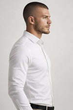 Camisa Social Masculina Super Slim com Elastano