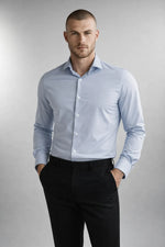 Camisa Social Masculina Tech em Poliamida Stretch