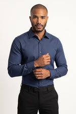 Camisa Social Masculina Tradicional Textura Milano