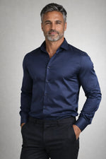Camisa Social Slim Fit em Algodão Egípcio