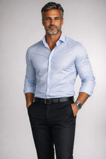 Camisa Social Slim Fit em Algodão Egípcio