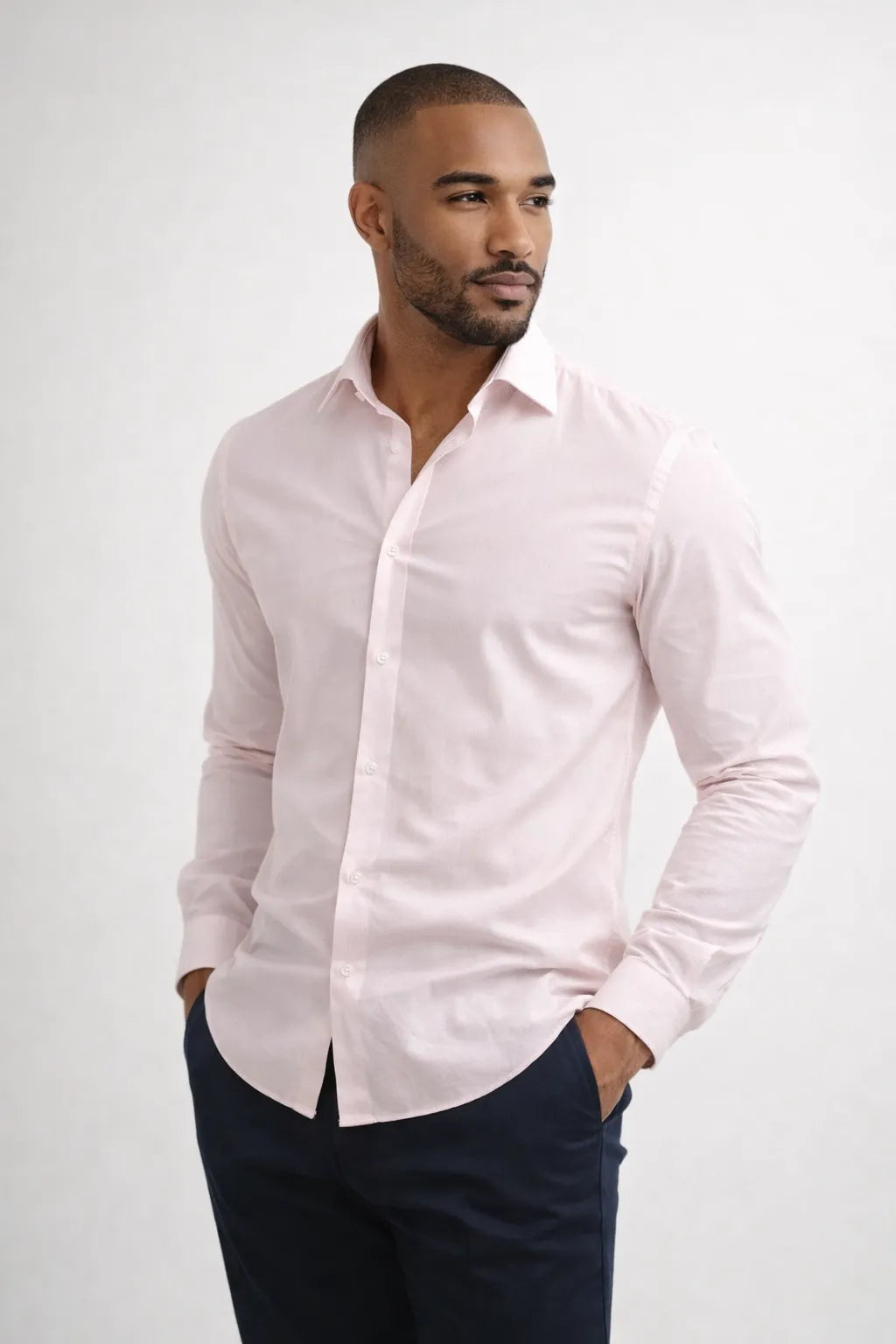 Camisa Social Slim Fit Pima Fio 80