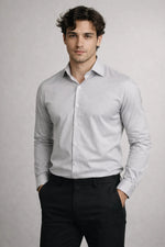 Camisa Social Slim Fit em Algodão Premium