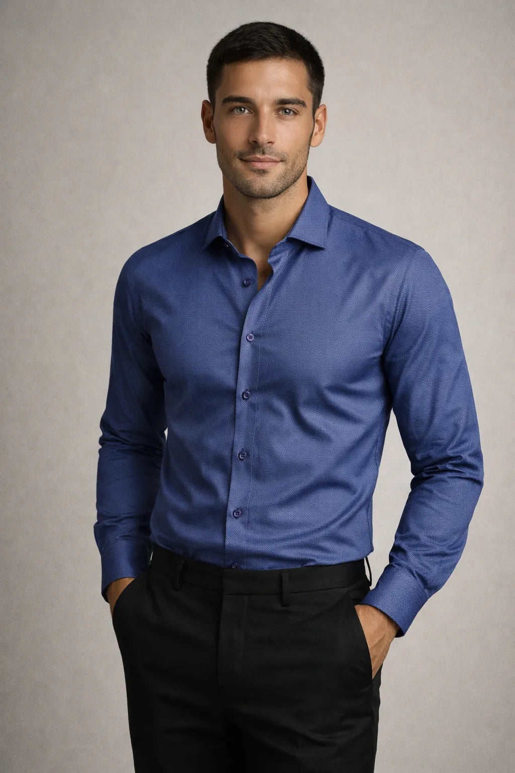 Camisa Social Slim Premium Texturizada