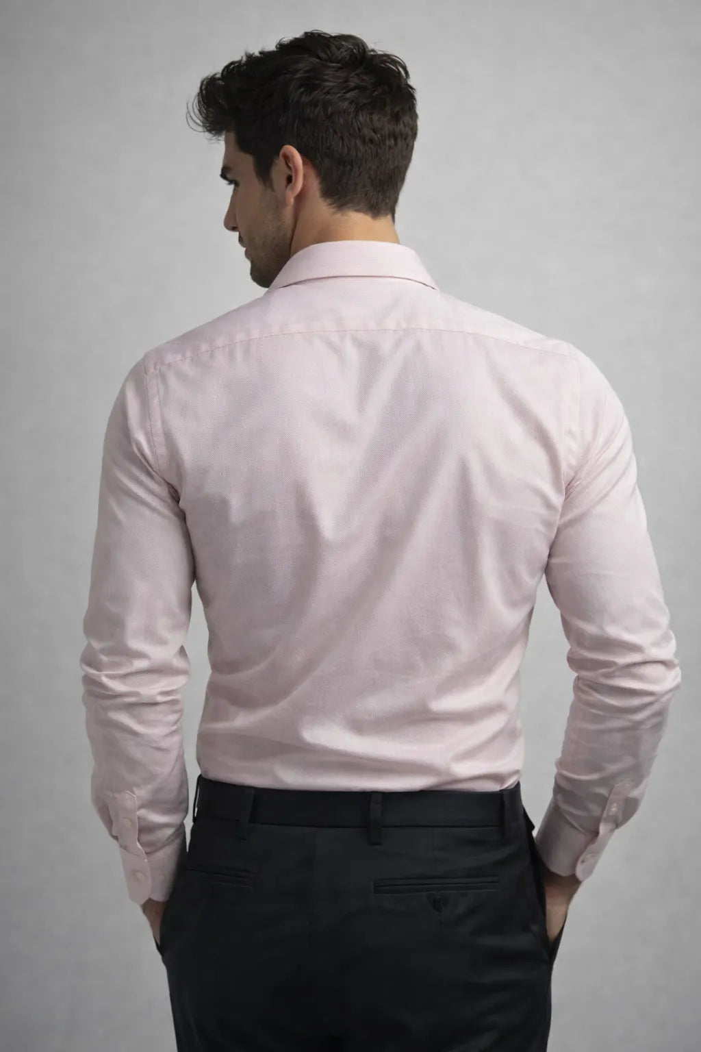 Camisa Social Slim Rosa Premium