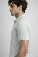 Camisa Polo Slim Algodão Piquet com Elastano