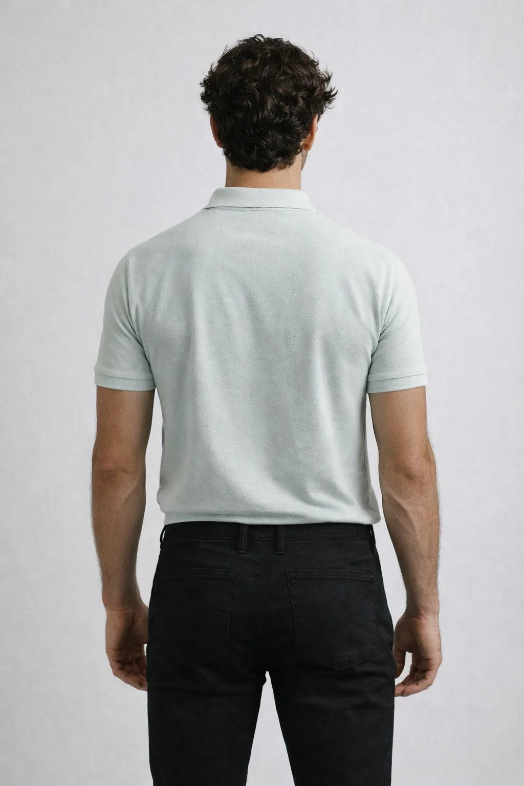 Camisa Polo Slim Algodão Piquet com Elastano