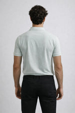 Camisa Polo Slim Algodão Piquet com Elastano