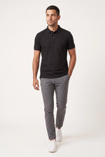 Camisa Polo Masculina Malha Veneza Texturizada