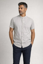 Camisa Sarja Estonada com Gola Padre MC