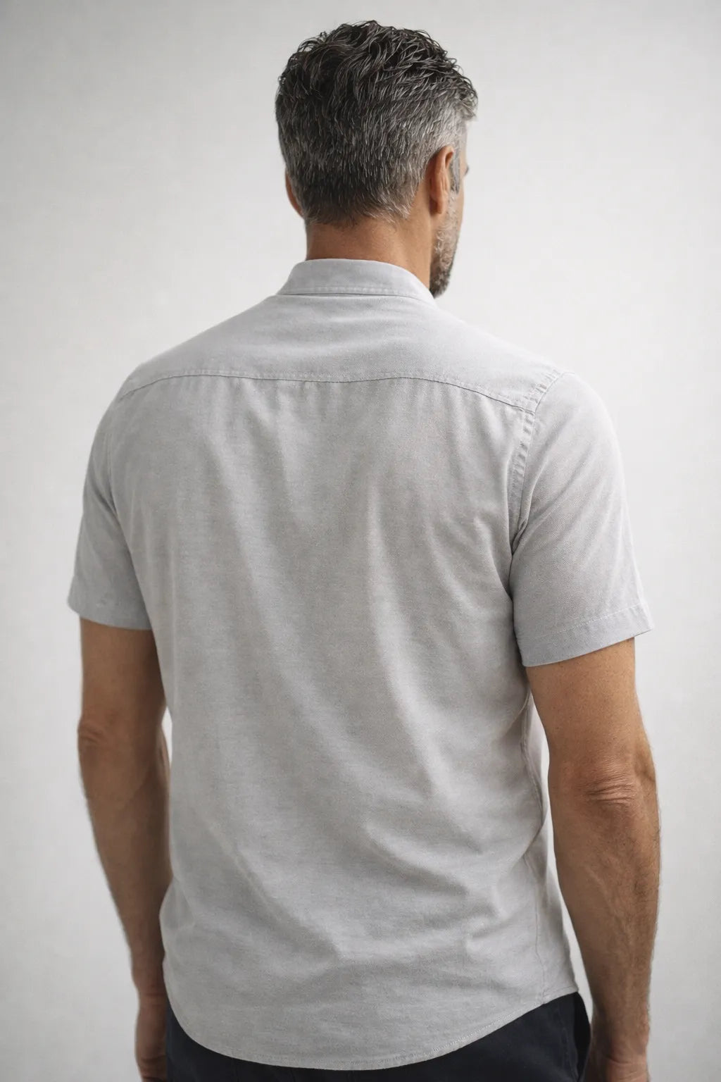 Camisa Sarja Estonada com Gola Padre MC