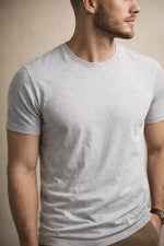 Camiseta Masculina Gola Redonda em Algodão Clássica