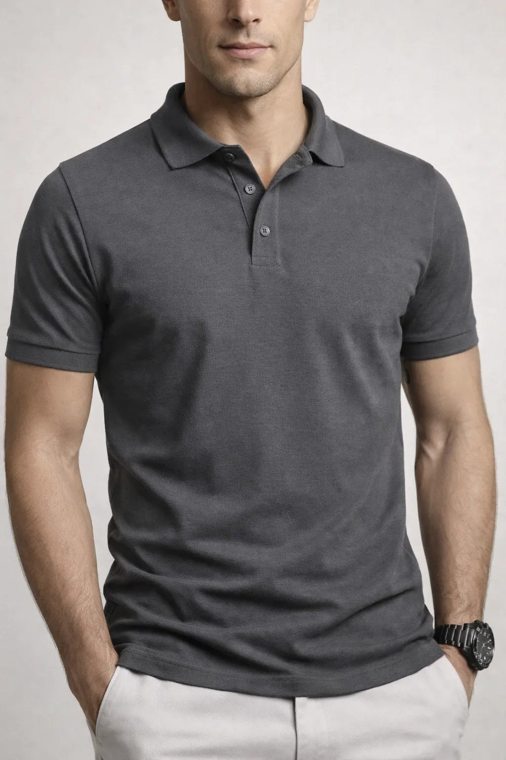 Camisa Polo Slim Pima Piquet com Elastano