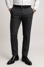 Calça Social Slim Masculina em Poliéster com Elastano