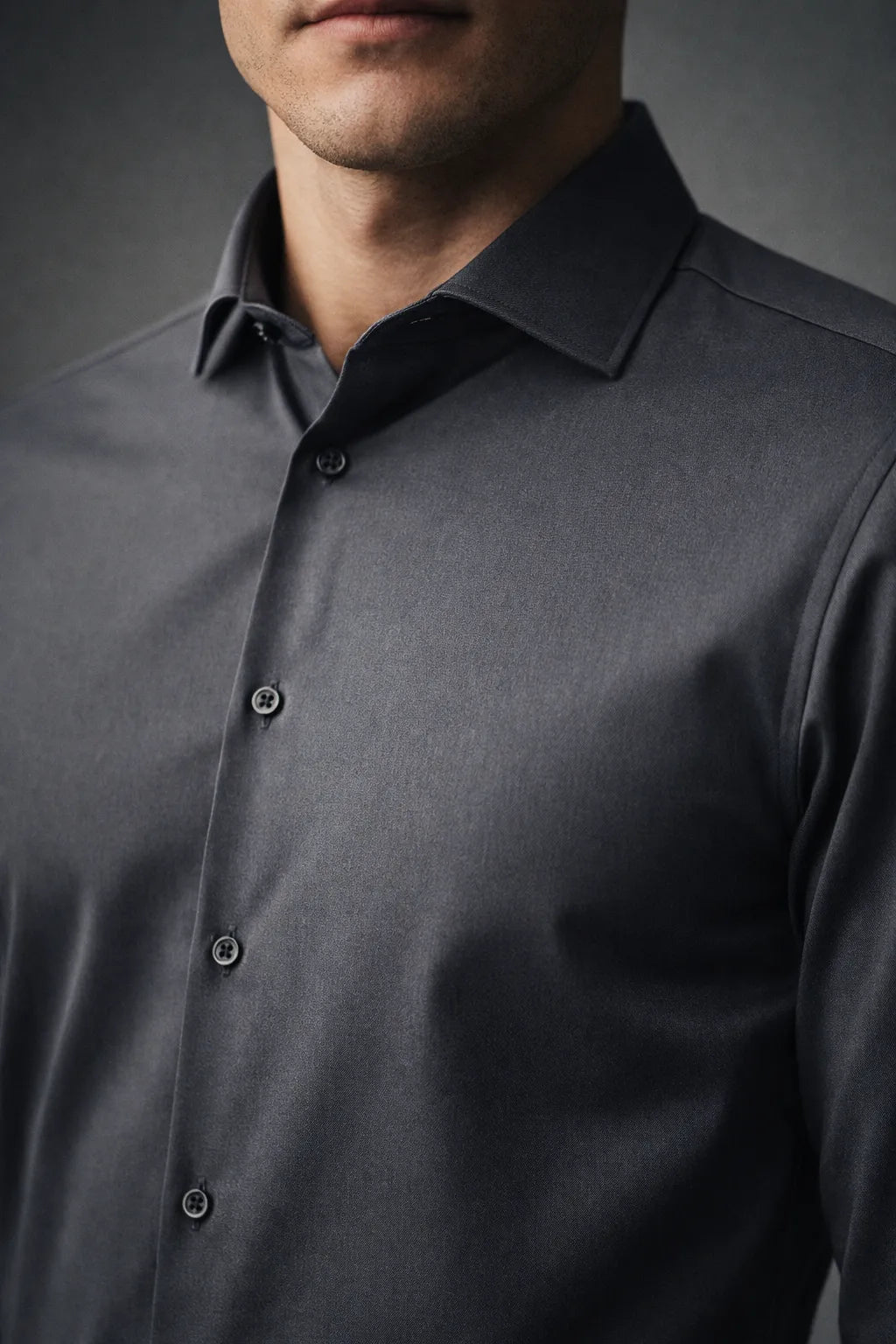 Camisa Social Masculina Super Slim com Elastano