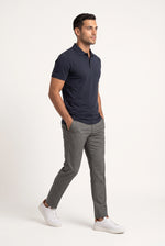 Camisa Polo Masculina Slim em Algodão com Elastano