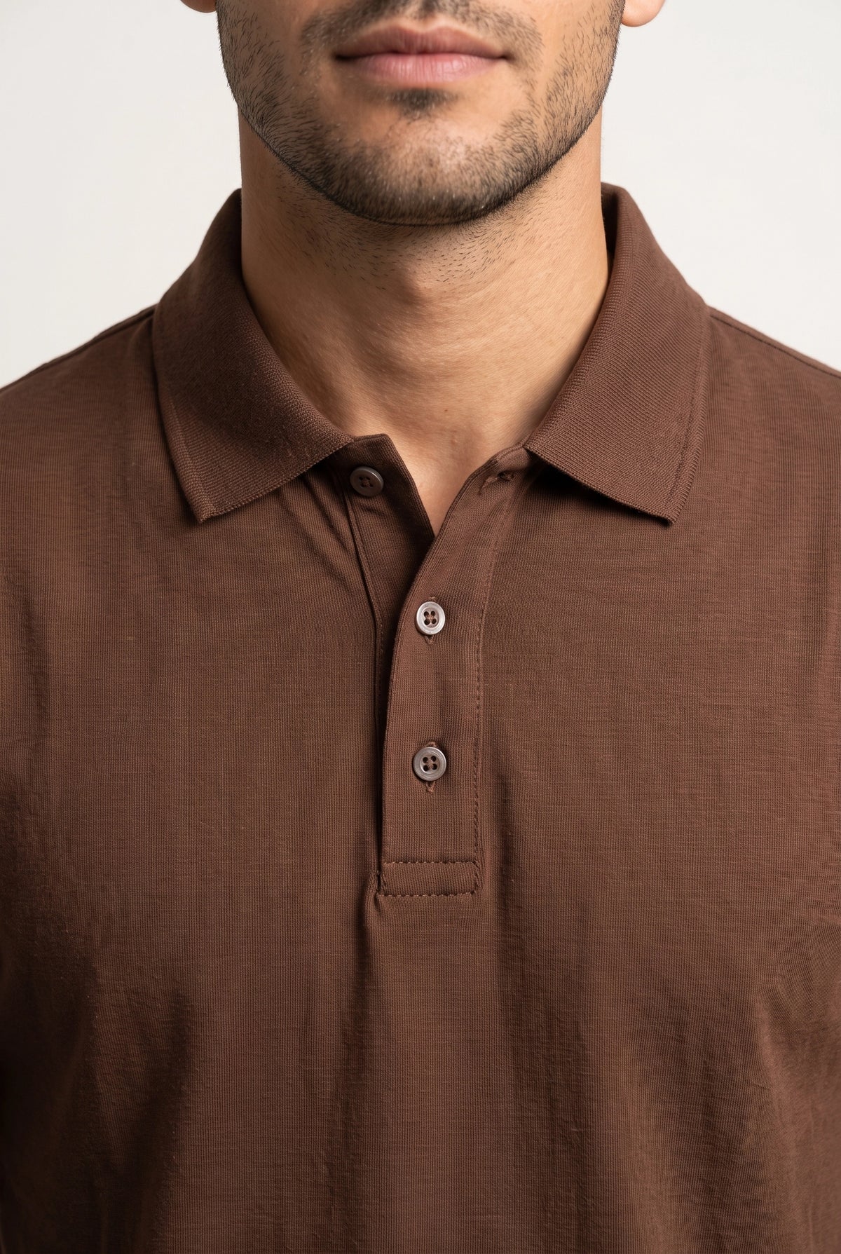 Camisa Polo Masculina Slim em Algodão com Elastano