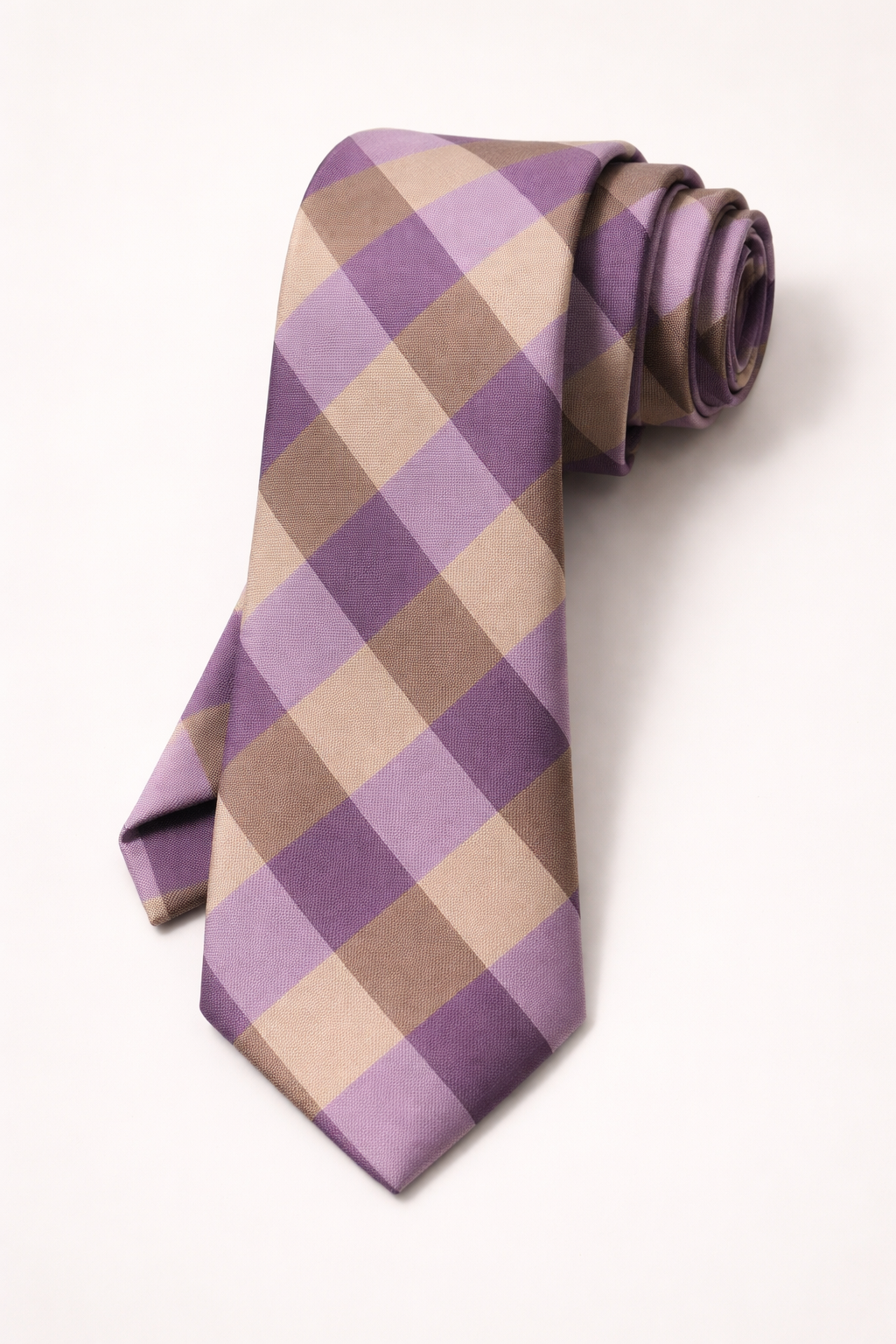 Gravata Masculina Gold Semi Slim Xadrez