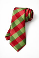 Gravata Masculina Gold Semi Slim Xadrez