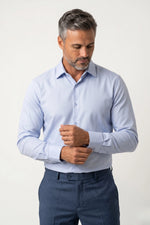Camisa Social Masculina Tradicional Microtexturizada