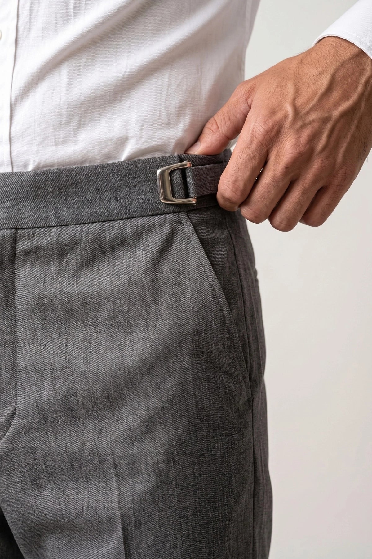 Calça Social Poliviscose Slim com Regulador