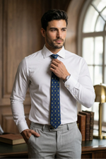 Gravata Masculina Semi Slim Estilo Seda 2400 Fios