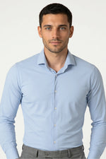 Camisa Social Masculina Tech em Poliamida Stretch