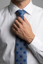 Gravata Masculina Estilo Seda Semi Slim Poá