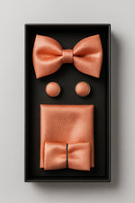 Kit Gravata Borboleta com Abotoadura e Lenço Premium