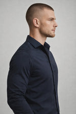Camisa Social Masculina Tech em Poliamida Stretch