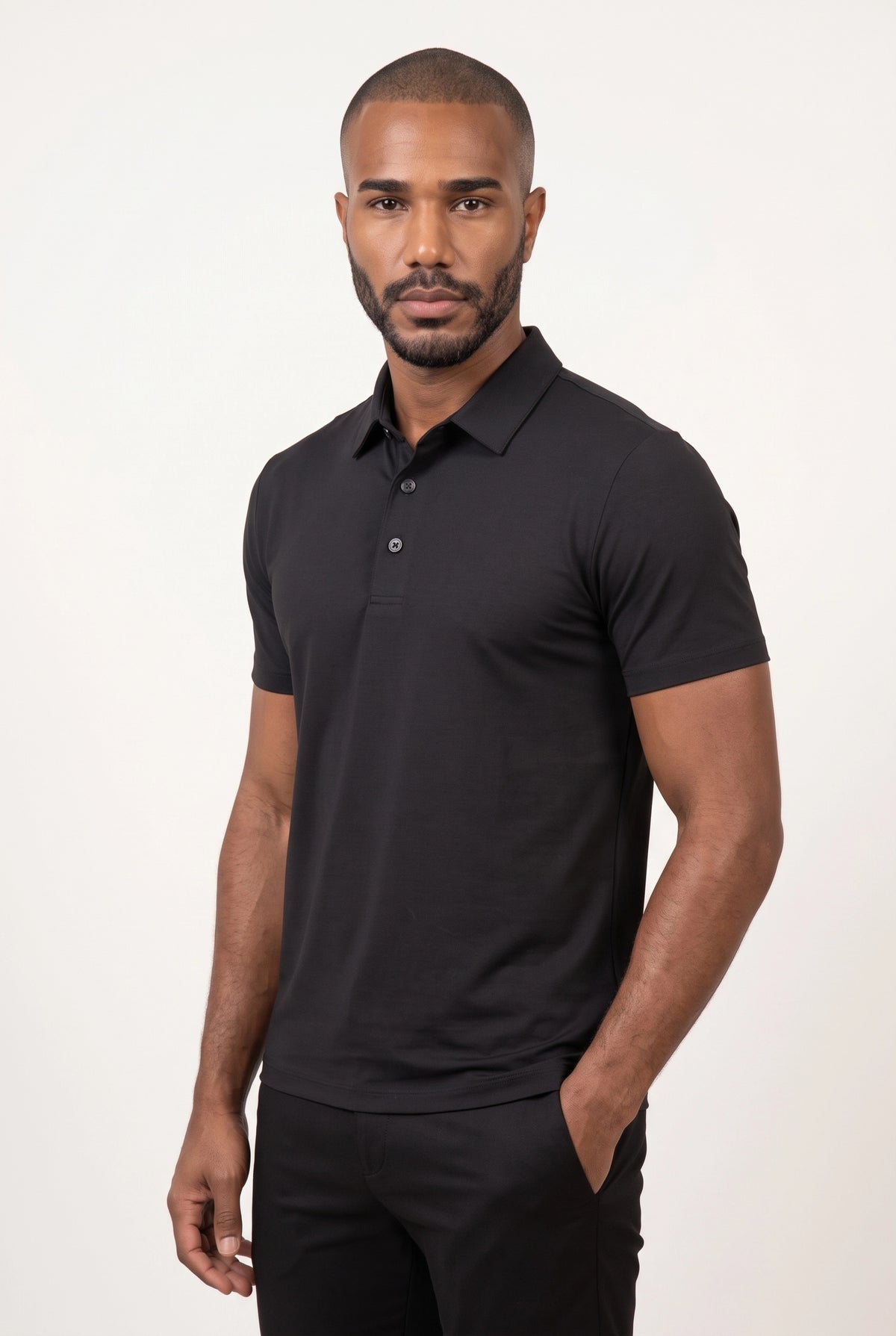 Camisa Polo Masculina Tech Slim com Elastano