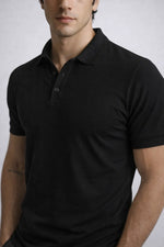 Camisa Polo Slim Algodão Piquet com Elastano