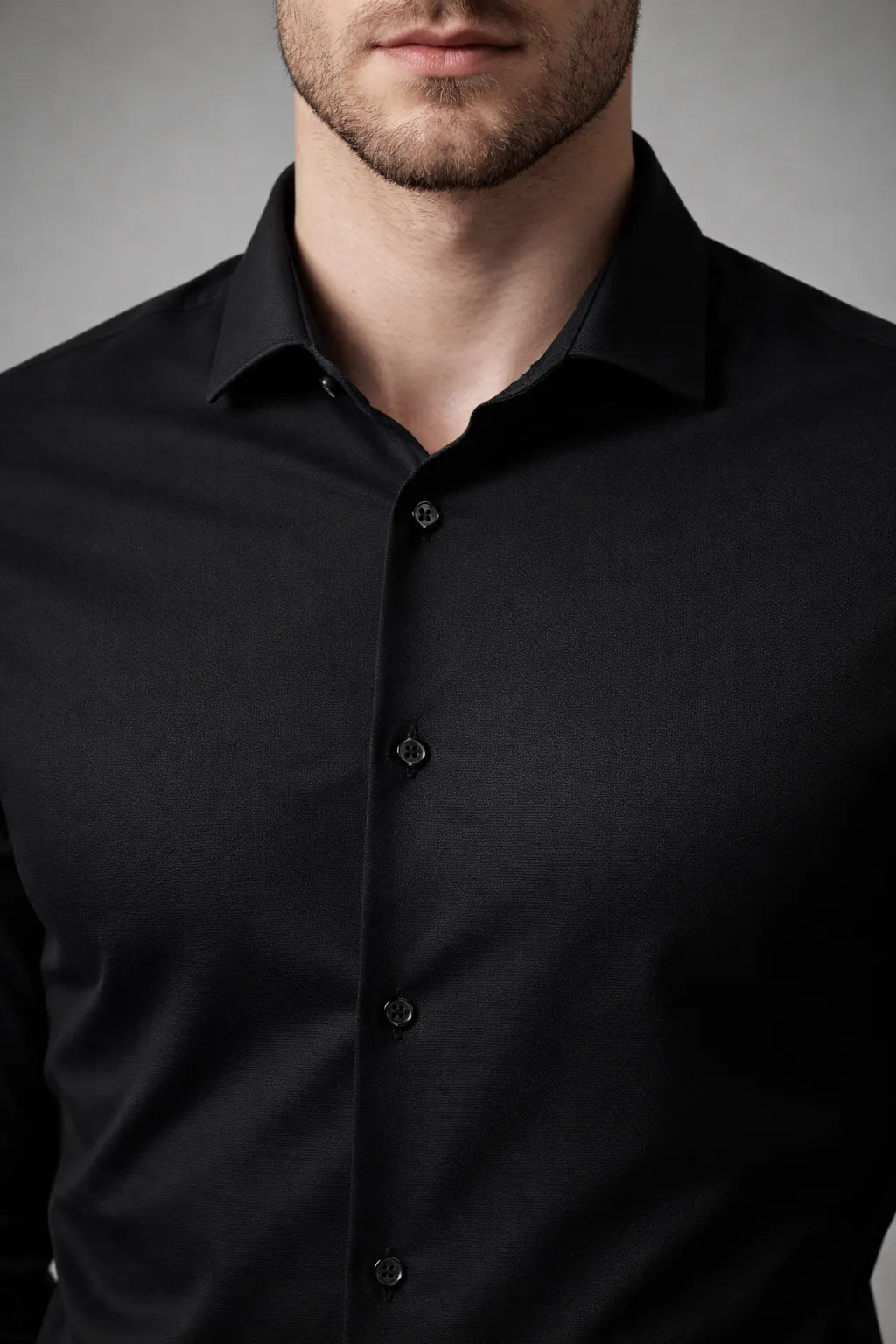 Camisa Social Masculina Tech em Poliamida Stretch
