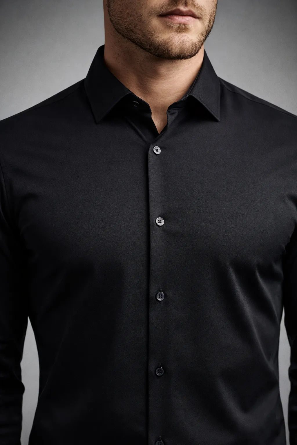 Camisa Social Masculina Super Slim com Elastano