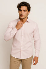 Camisa Social Slim Fit em Algodão Premium