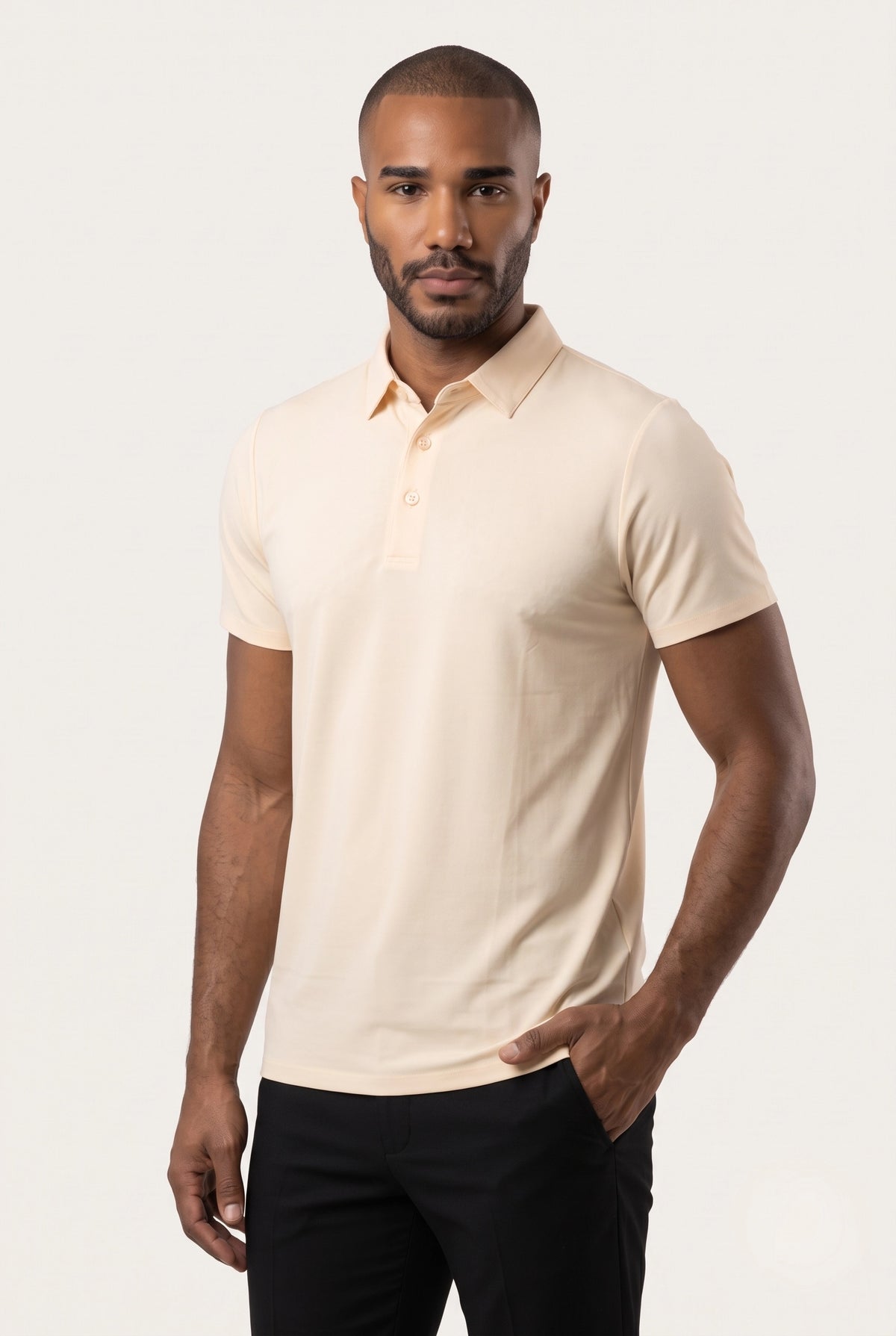Camisa Polo Masculina Tech Slim com Elastano