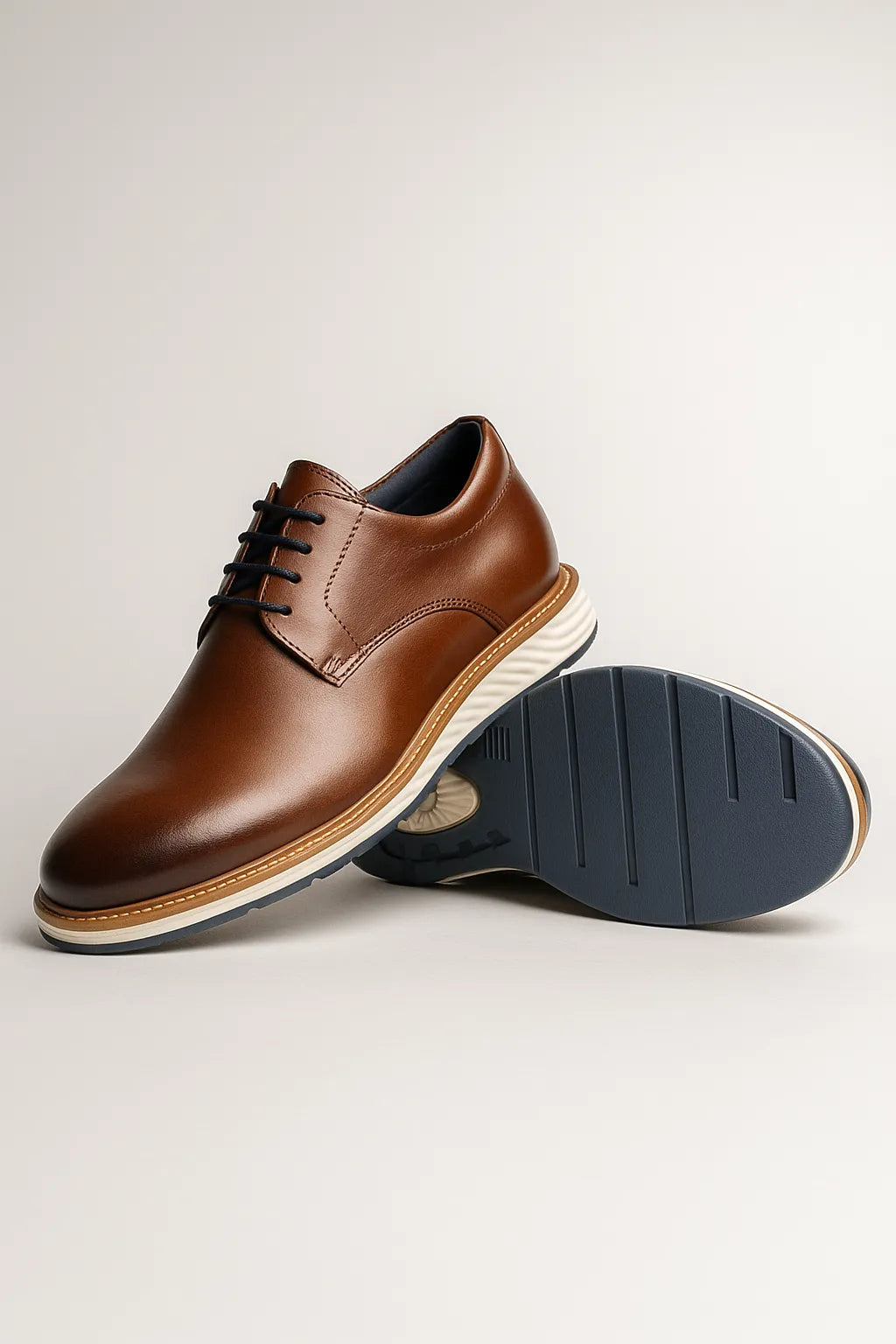 Sapato Casual Derby Palermo em Couro Legítimo