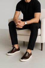 Sapato Casual Slip On Ravello em Couro